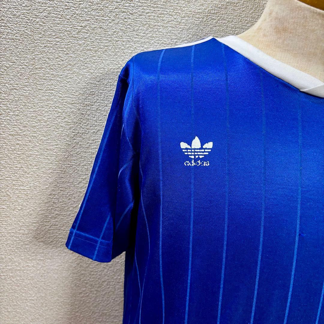 USA製 アディダス adidas 80s 90s 万国旗タグ サッカーシャツ