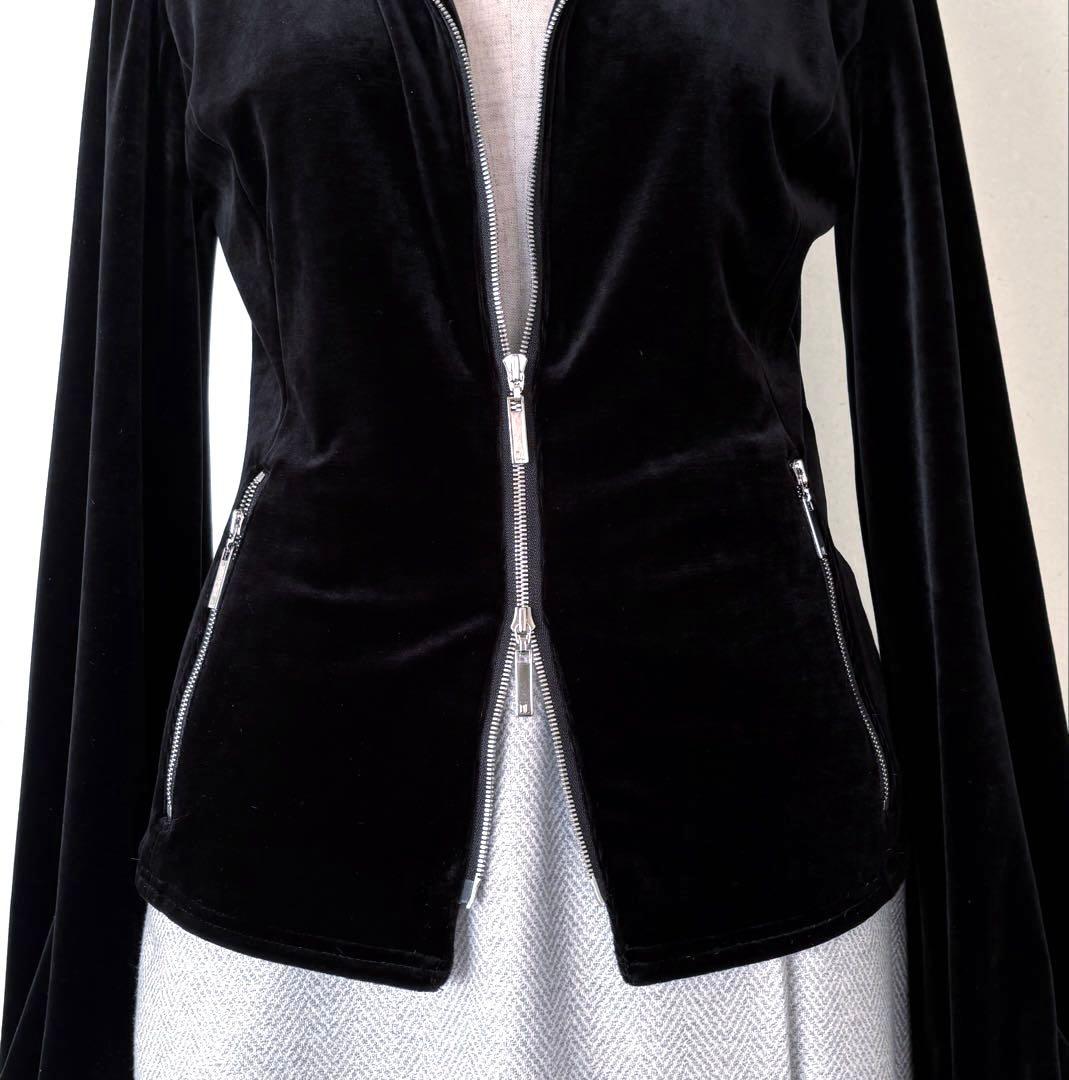 DAISY VELOUR ブラックパーカー　（美品）　FOXEY ベロア