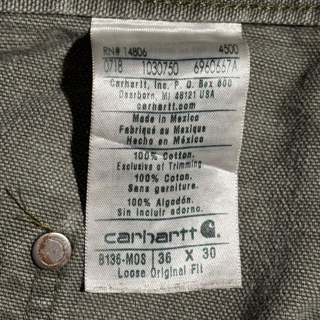 極上 カーハート carhartt ペインターパンツ ダブルニー モスグリーン