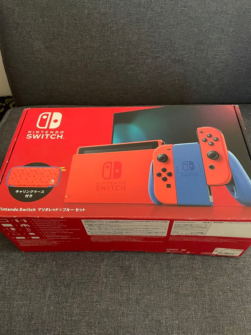 美品 Nintendo Switch マリオレッド×ブルーセット