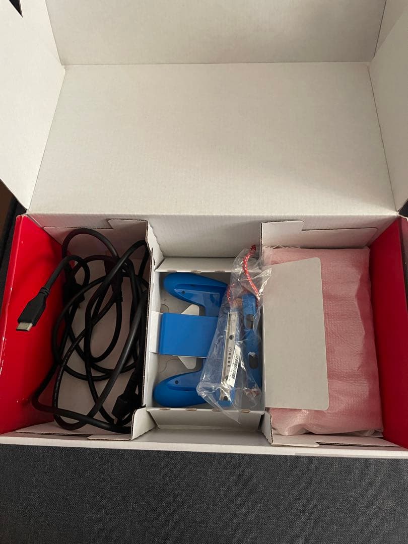 美品 Nintendo Switch マリオレッド×ブルーセット