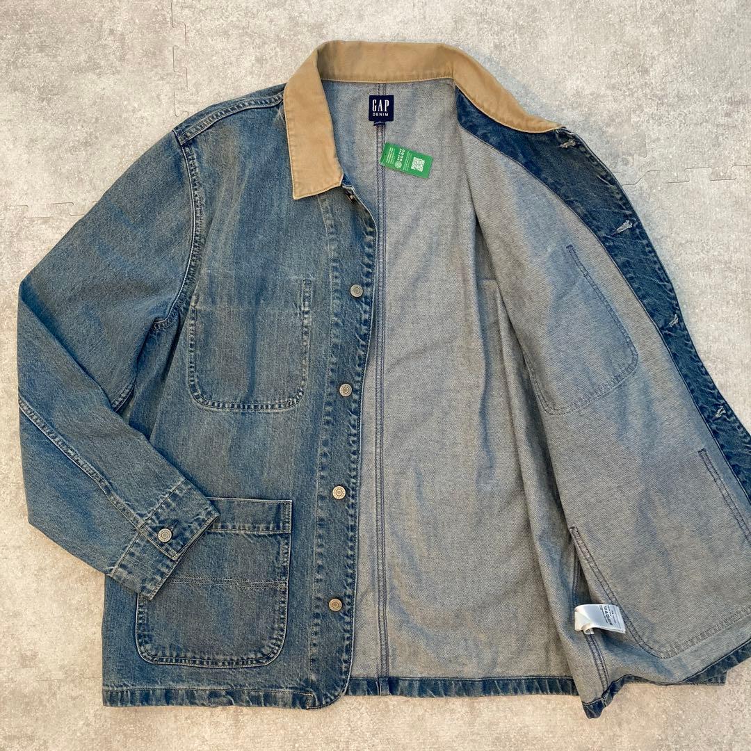 【新品タグ付き✨】GAP DENIM ギャップ　デニム　カバーオール　XL