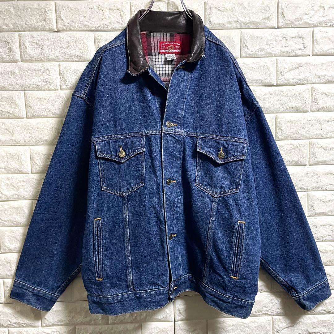 90s Marlboro マルボロ　デニムジャケット　メンズXLサイズ