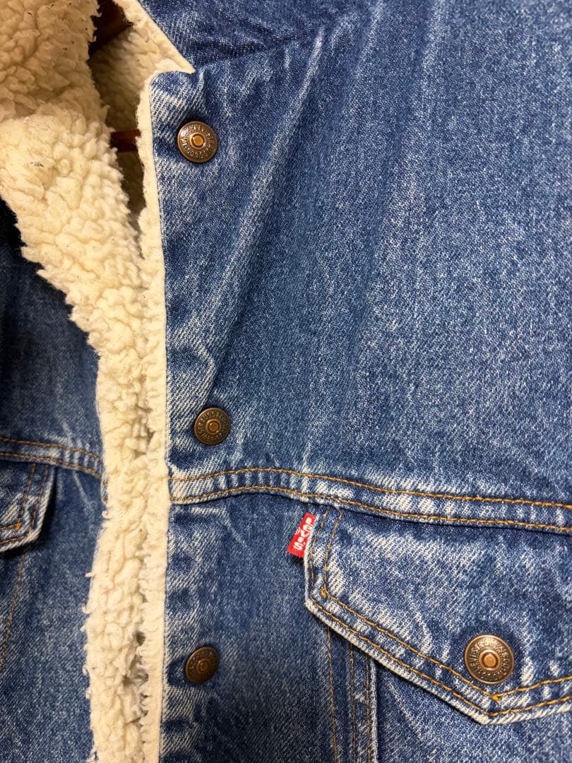 Levi's リーバイス 70608 ボアデニム　ジャケット　80's USA