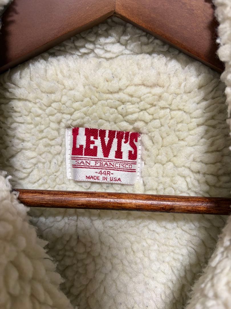 Levi's リーバイス 70608 ボアデニム　ジャケット　80's USA
