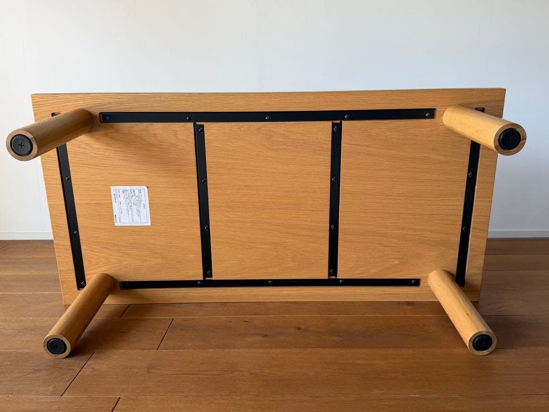 無印良品 木製テーブル オーク材 ローテーブル 120×60