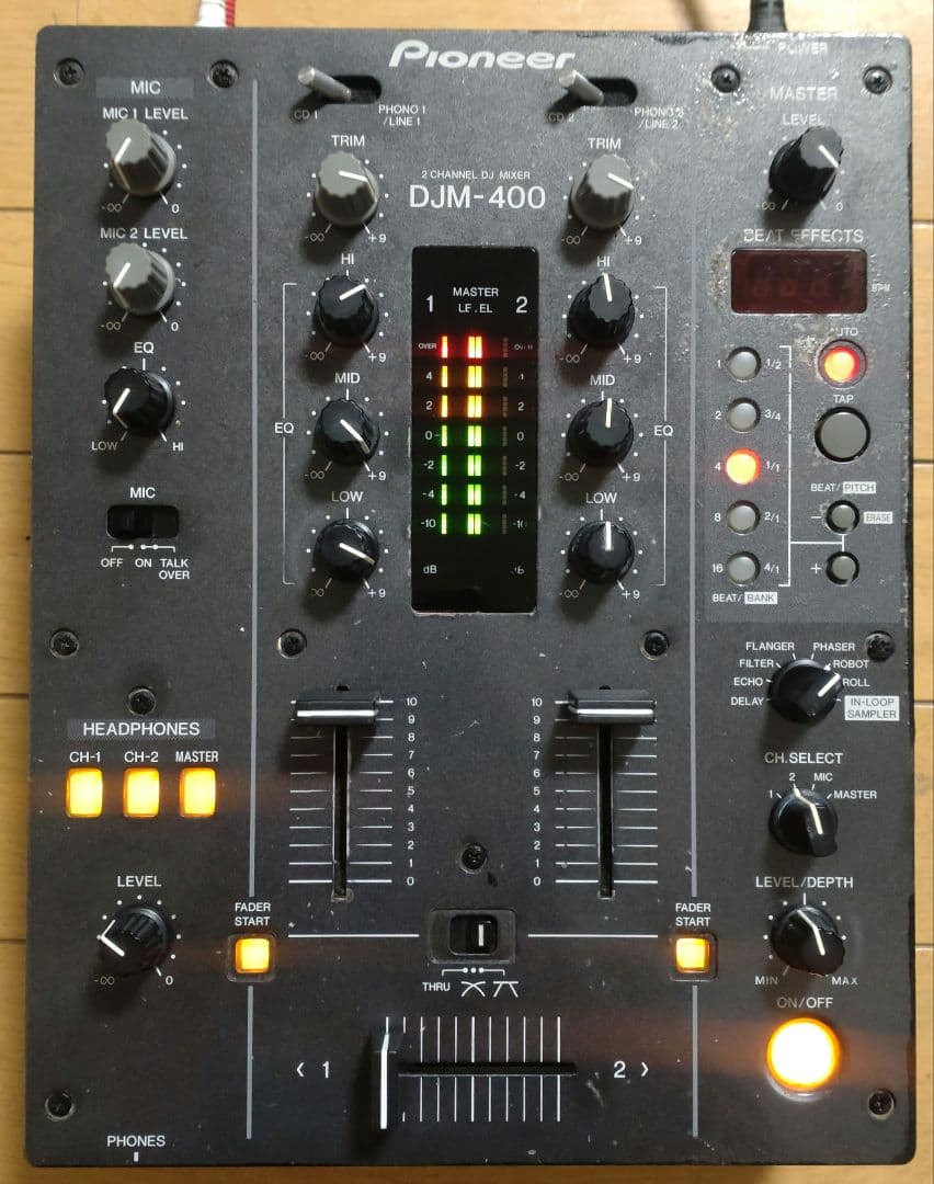 Pioneer　DJM-400　動作確認済み　クロスCHフェーダー 交換