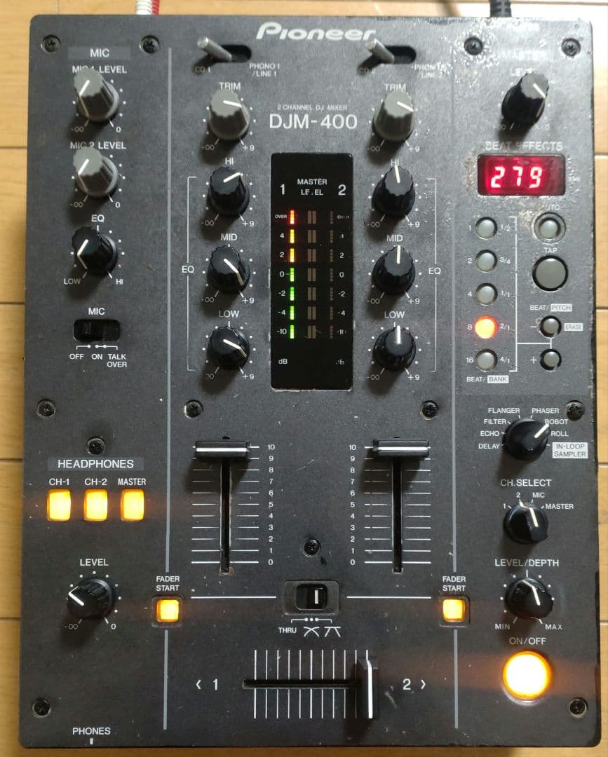 Pioneer　DJM-400　動作確認済み　クロスCHフェーダー 交換