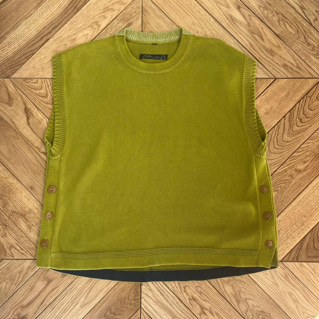 25’秋商品　パラスパレスコットンニットベスト