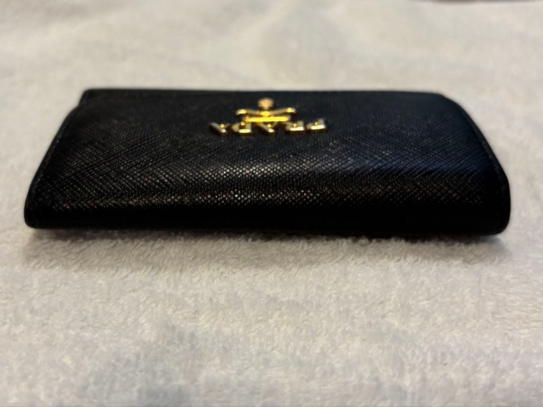 PRADA プラダ サフィアーノレザー ブラック キーケース★箱付き