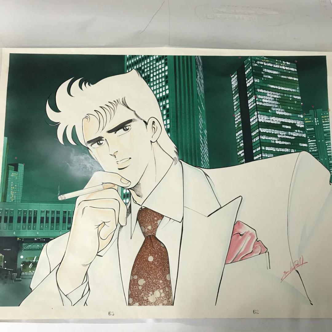 檜垣 憲朗 直筆カラー 原画 原稿 【ジ・ゴ・ロ】青年マンガ サイン入り