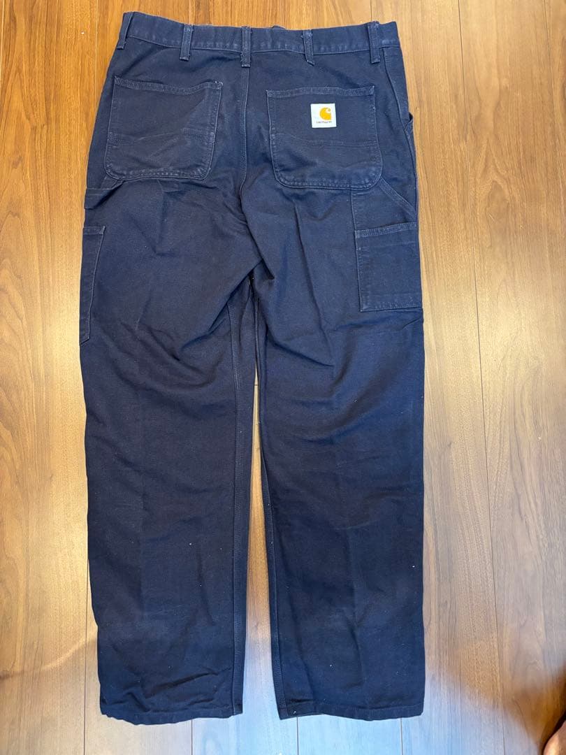 Carhartt ダブルニー パンツ 32×32 ネイビー