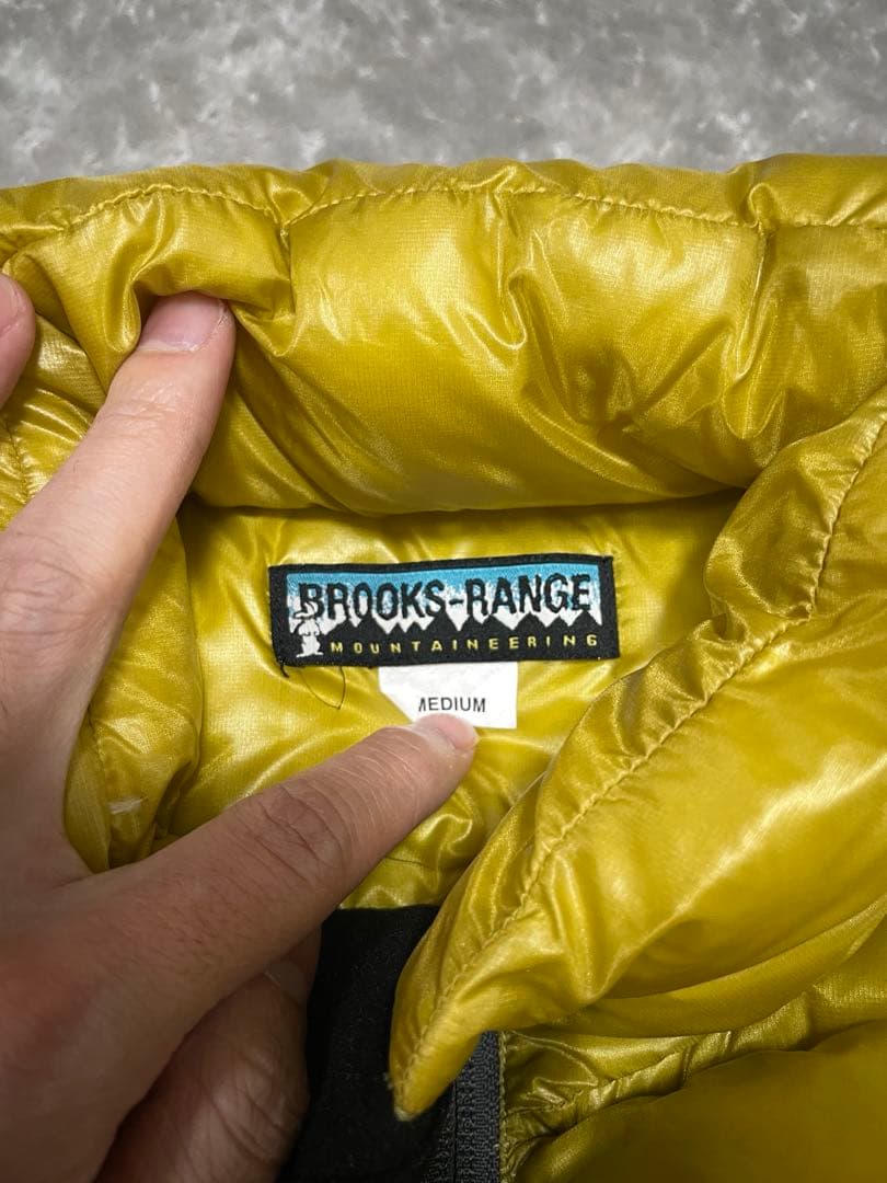 BROOKS-RANGEM イエローダウンベスト