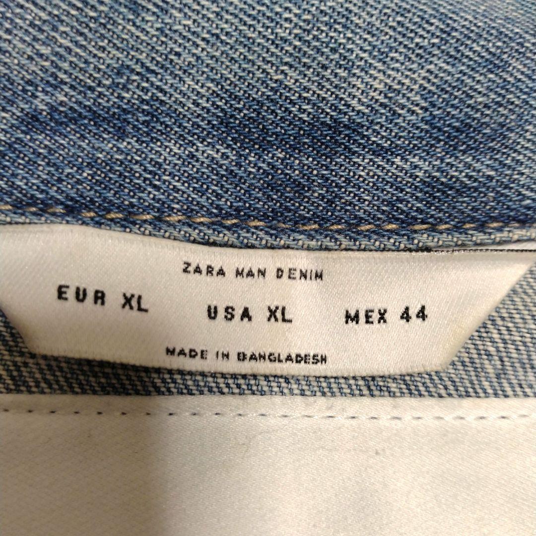 【即完売モデル】 ZARA ザラ デニムジャケット　 虎 薔薇　背面刺繍