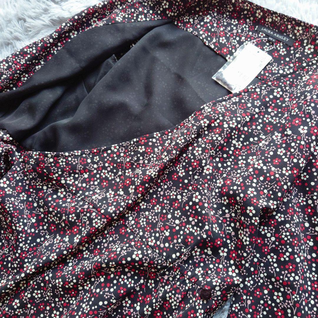 タグ付 ローラアシュレイ カシュクール 花柄 ロングワンピース Lサイズ