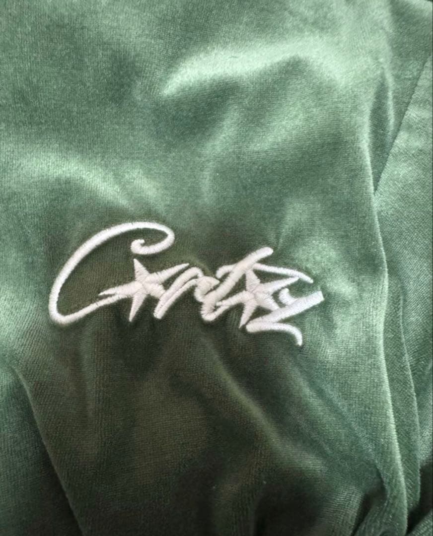 Corteiz Velour Tracksuit Green ベロアセットアップ
