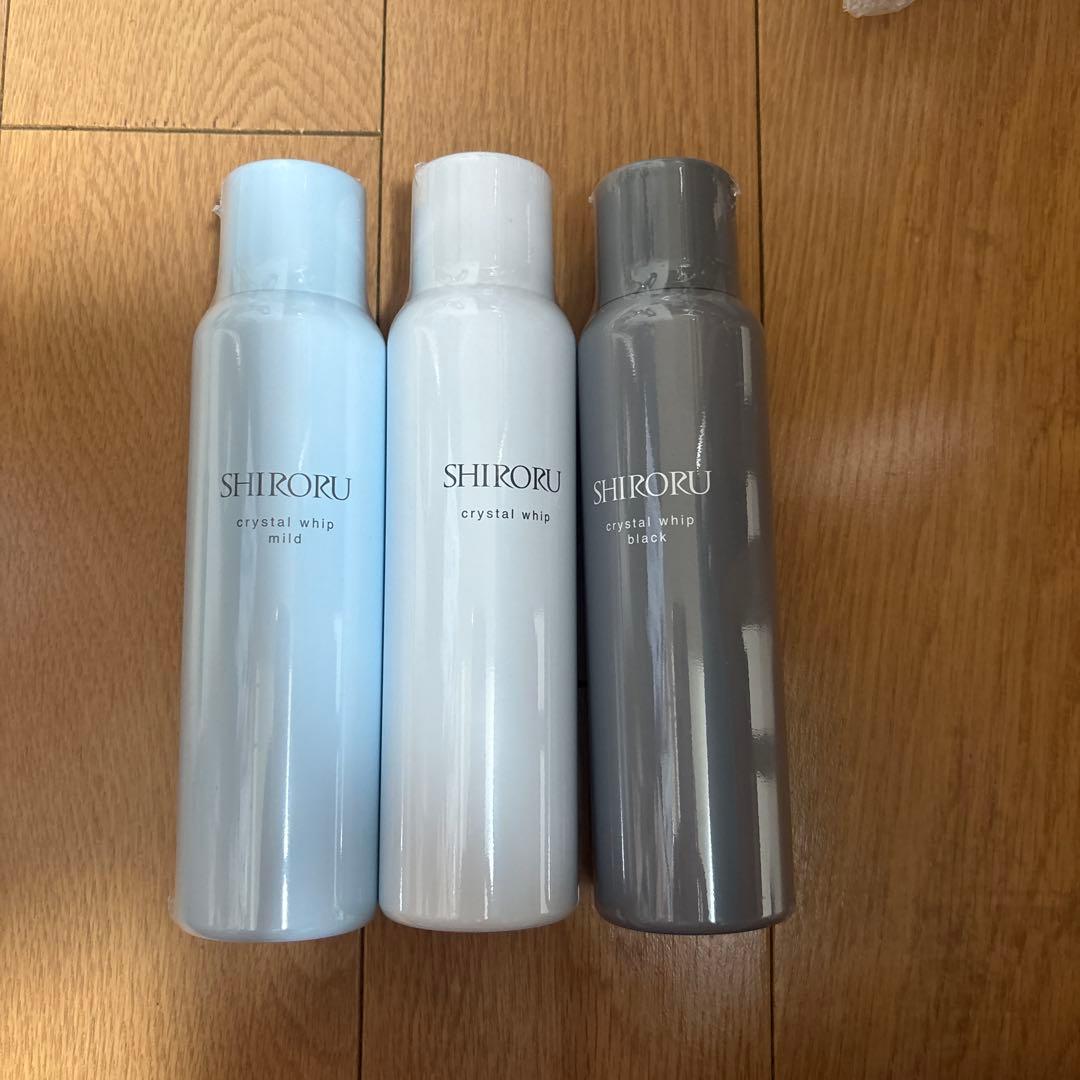 SHIRORU クリスタルホイップ 洗顔料 3色セット