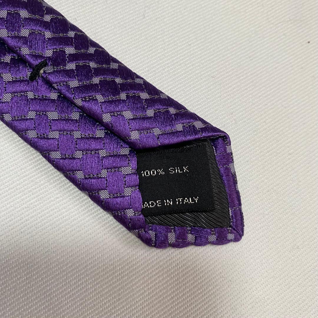 【新品】 TOM FORD SILK TIE PURPLE シルク ネクタイ