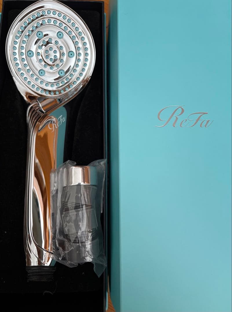 ReFa シャワーヘッド シルバー/水色
