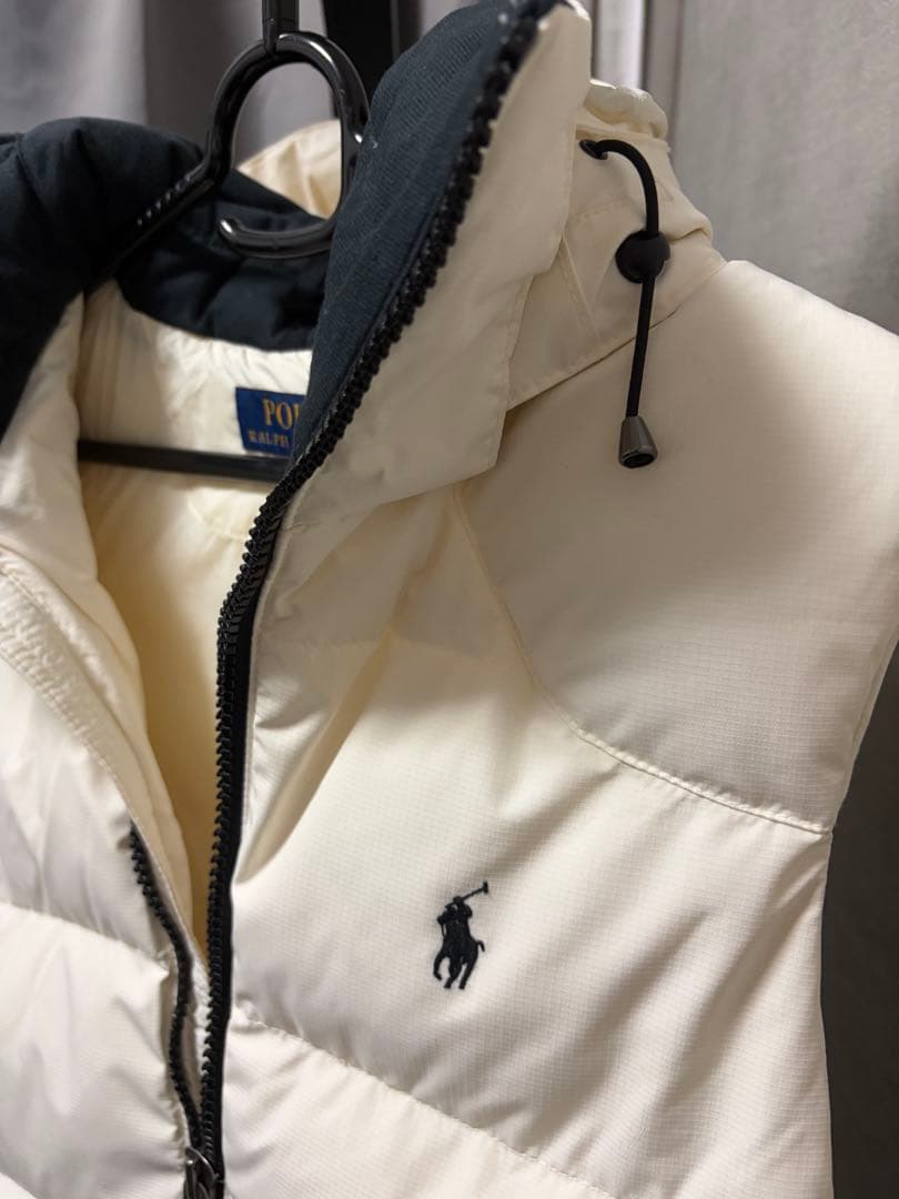 [極美品]ラルフローレン　ダウンベスト　ホワイト 白