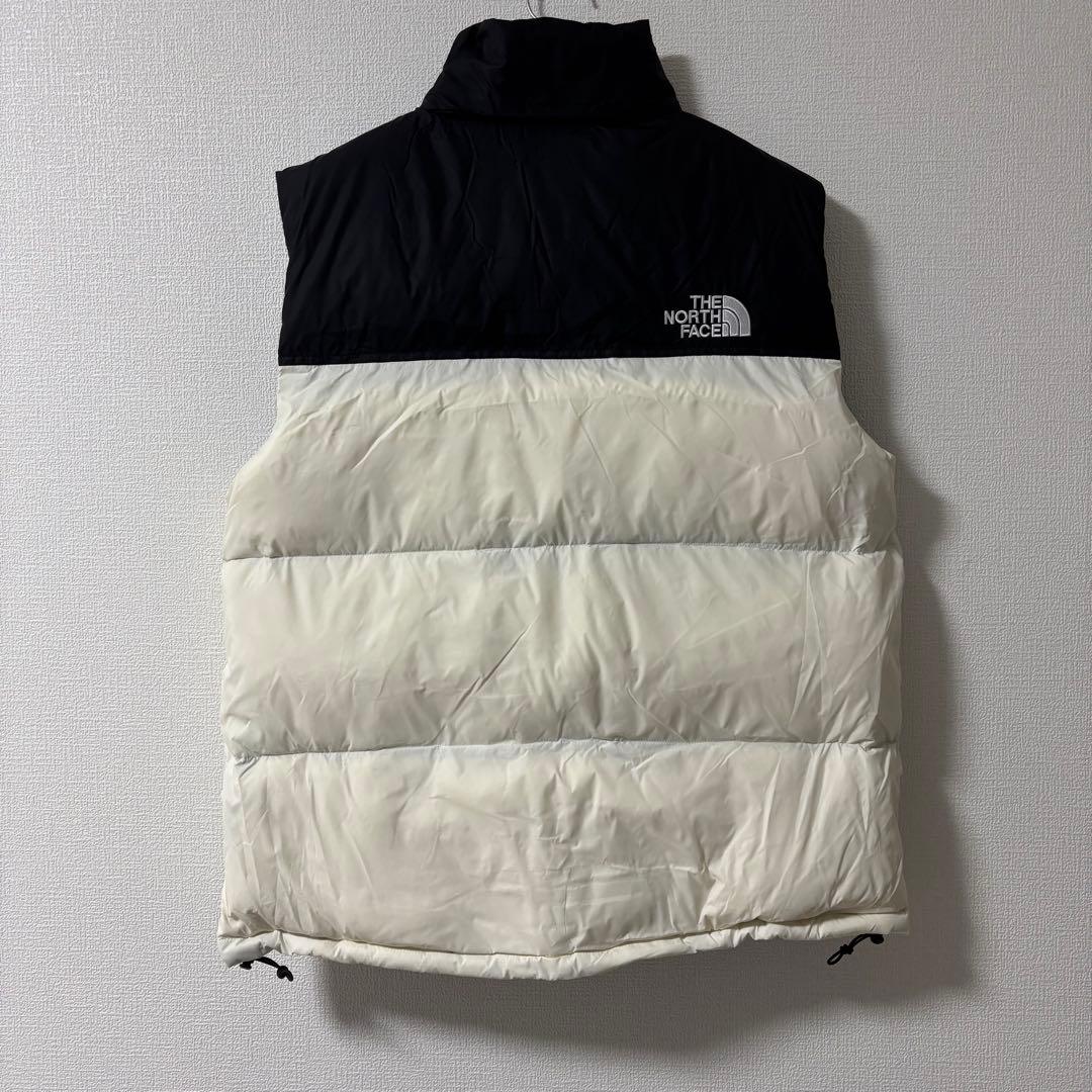 【新品】 ノースフェイス ダウンベスト XXL ヌプシ ブラック ホワイト
