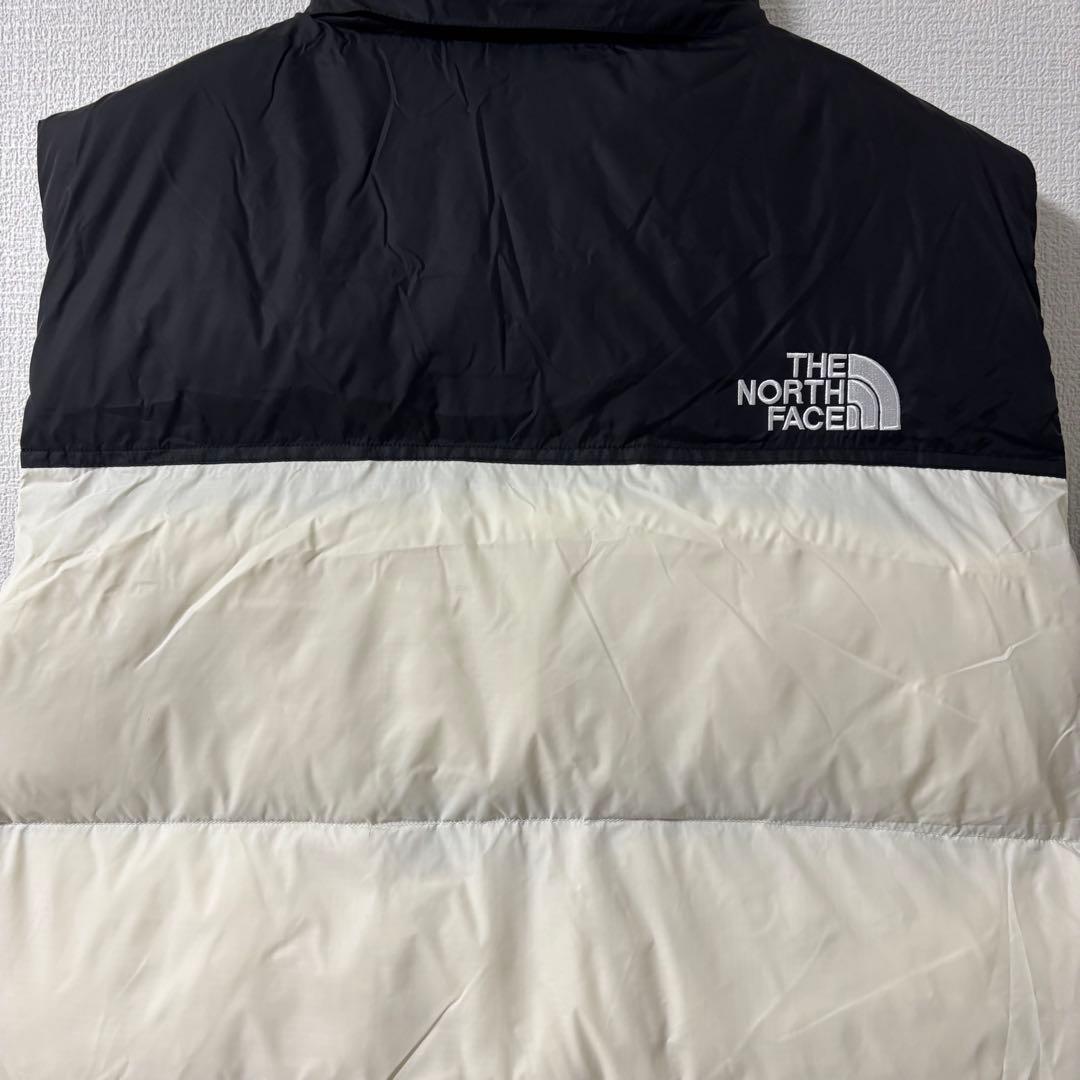 【新品】 ノースフェイス ダウンベスト XXL ヌプシ ブラック ホワイト