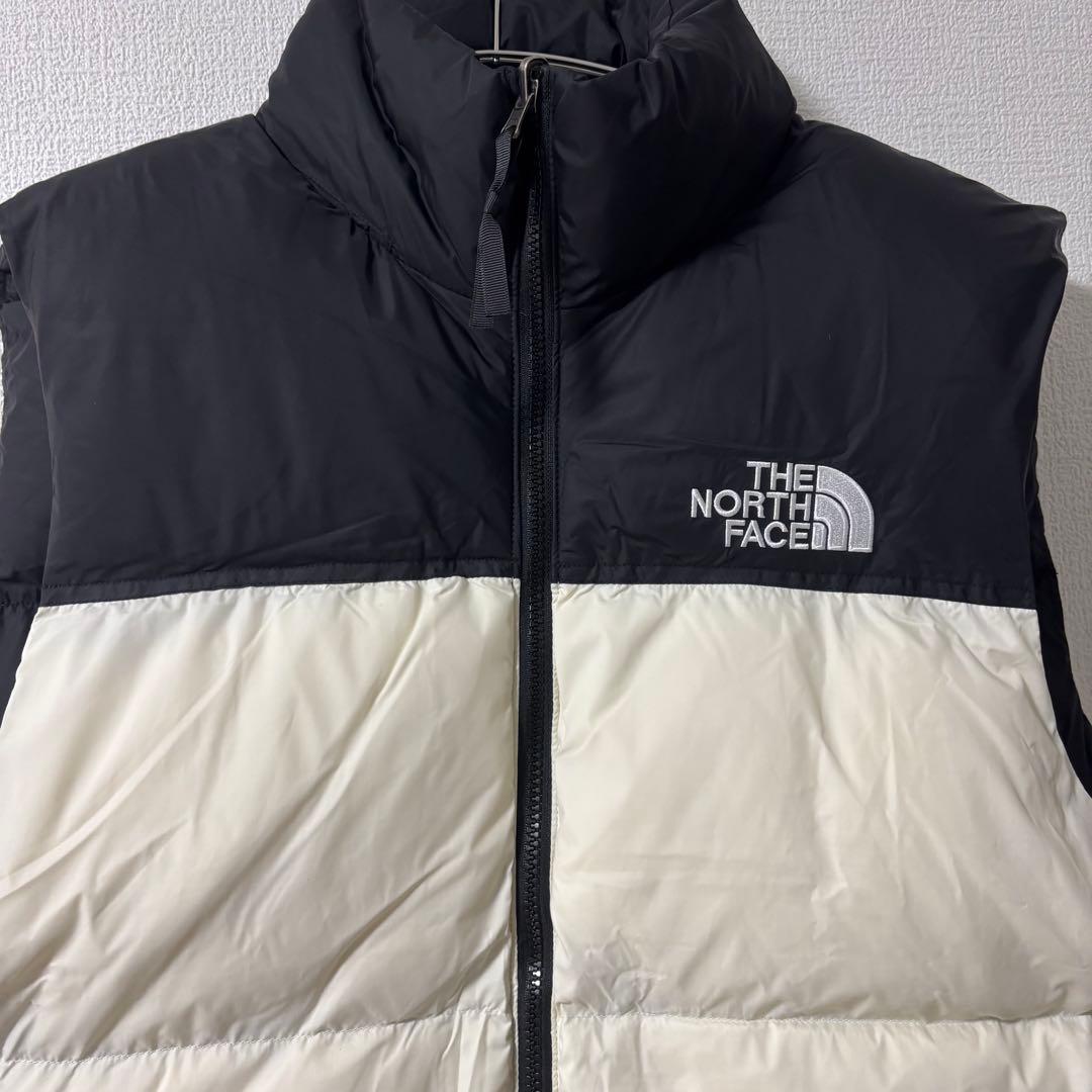 【新品】 ノースフェイス ダウンベスト XXL ヌプシ ブラック ホワイト