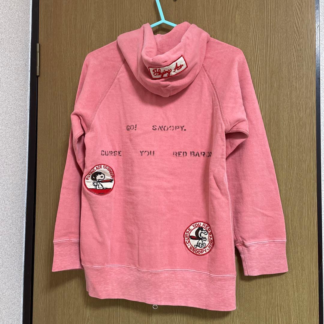 スヌーピー刺繍ジップアップパーカー 150サイズ