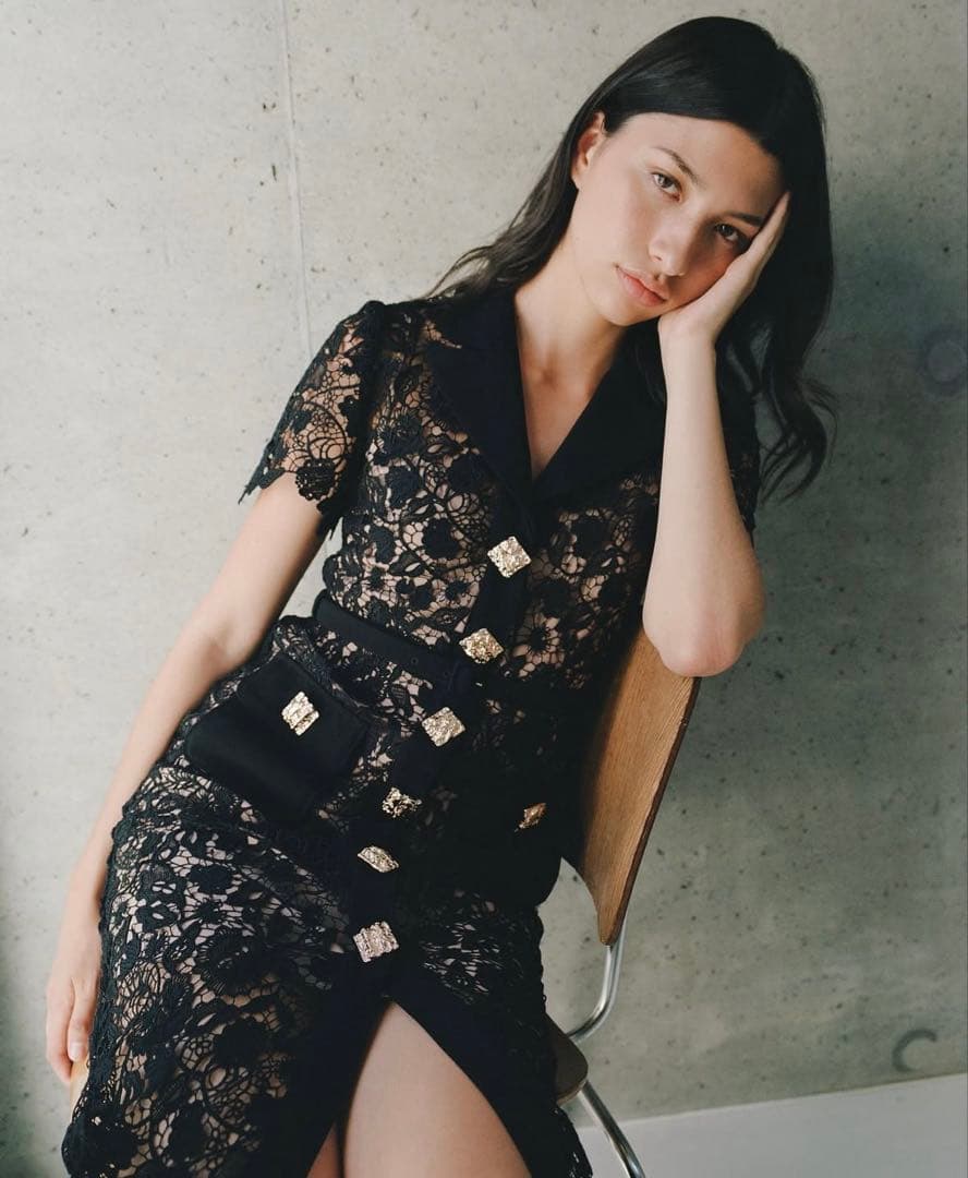 SELF PORTRAIT MAGNOLIA LACE DRESS ワンピース