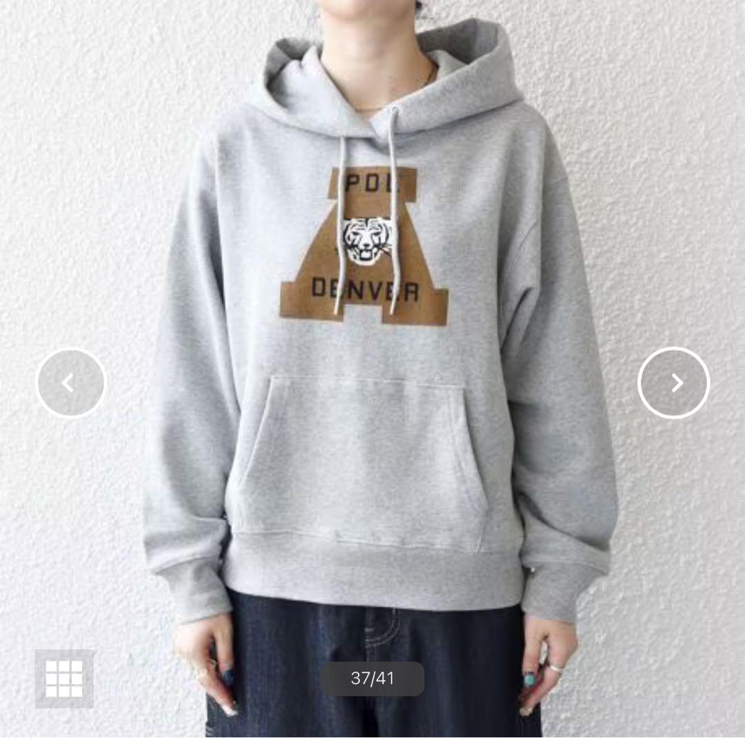 【SHIPS any別注】THE KNiTS:〈洗濯機可能〉ロゴプリントパーカー