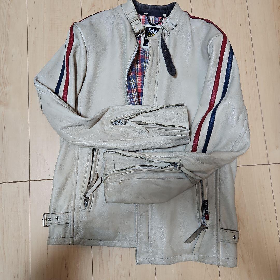 Schott クラシックレーサー　シングルライダース　サイズS