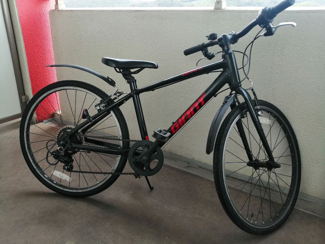 【岡山県】引取限定　ジャイアント　エスケープジュニア 24インチ 黒 自転車本体
