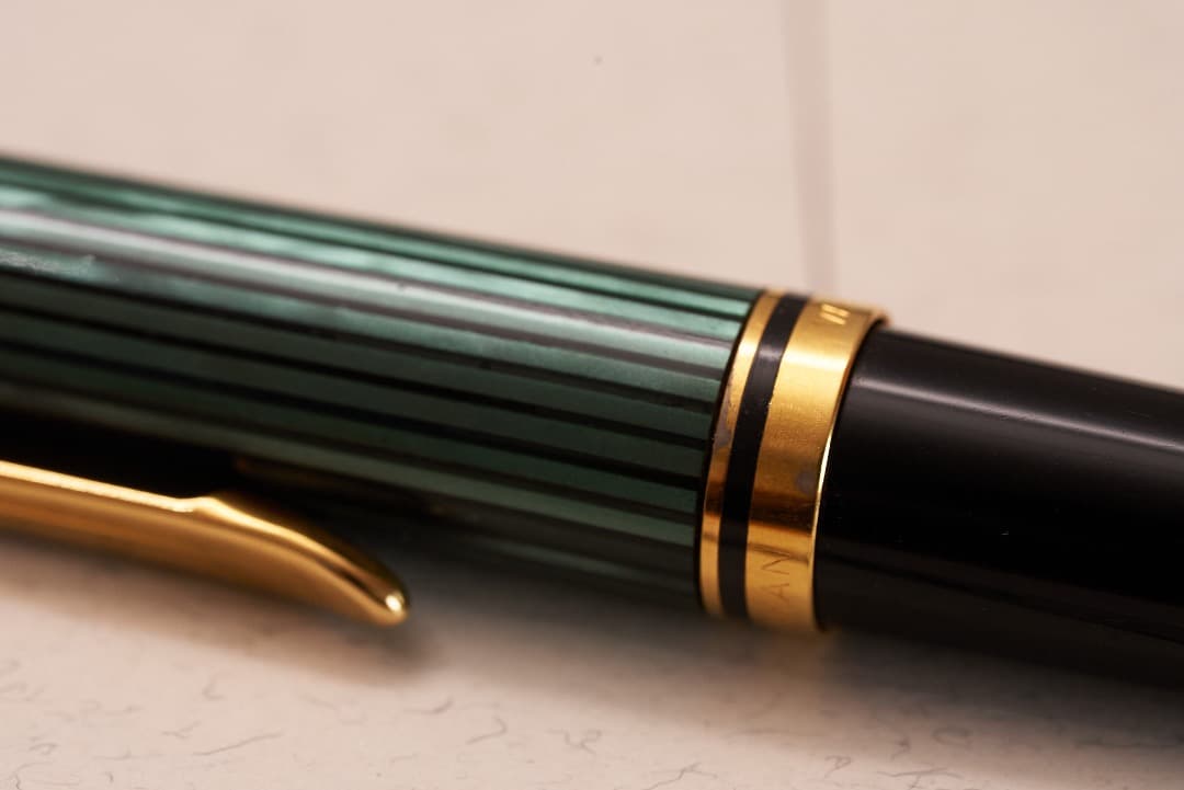 Pelikan ペリカン スーべレーン K800 ボールペン 緑縞 西ドイツ製