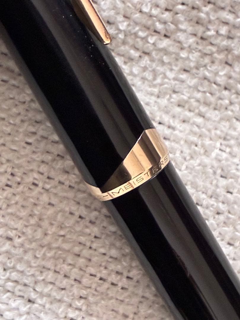 ◾️MONT BLANC モンブラン◾️万年筆 N o.14◾️黒色／金色◾️吸入式◾️