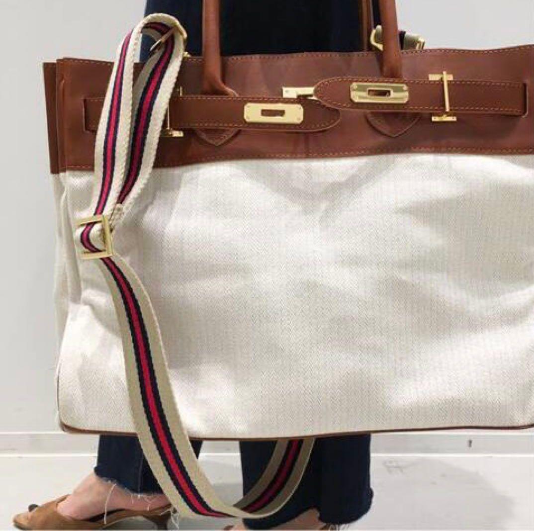 アパルトモン Border belt ボーダーベルト　バッグストラップ　　キナリ