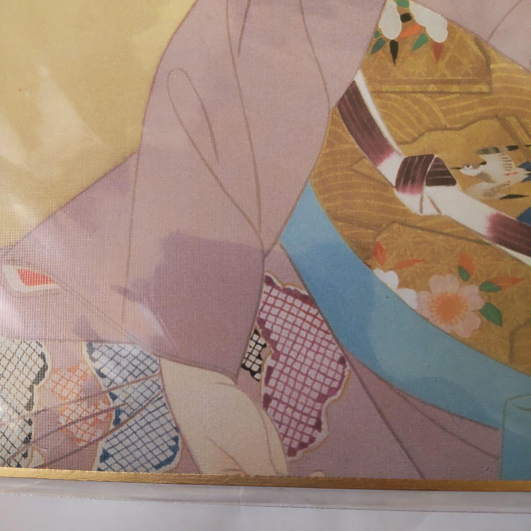 tossy伊東深水『ささやき』美人画 名品 複製 色紙 希少 茶道具 美品