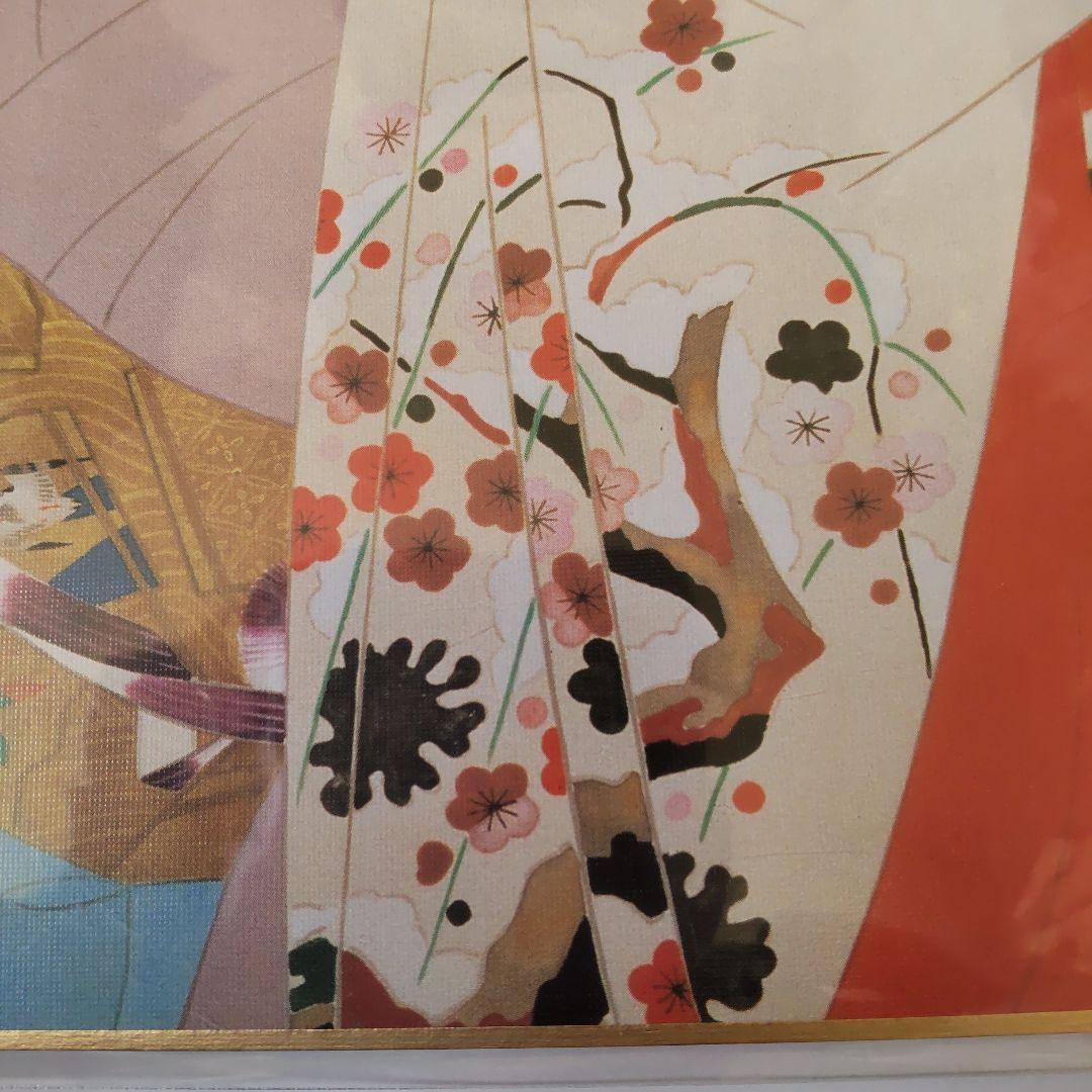 tossy伊東深水『ささやき』美人画 名品 複製 色紙 希少 茶道具 美品