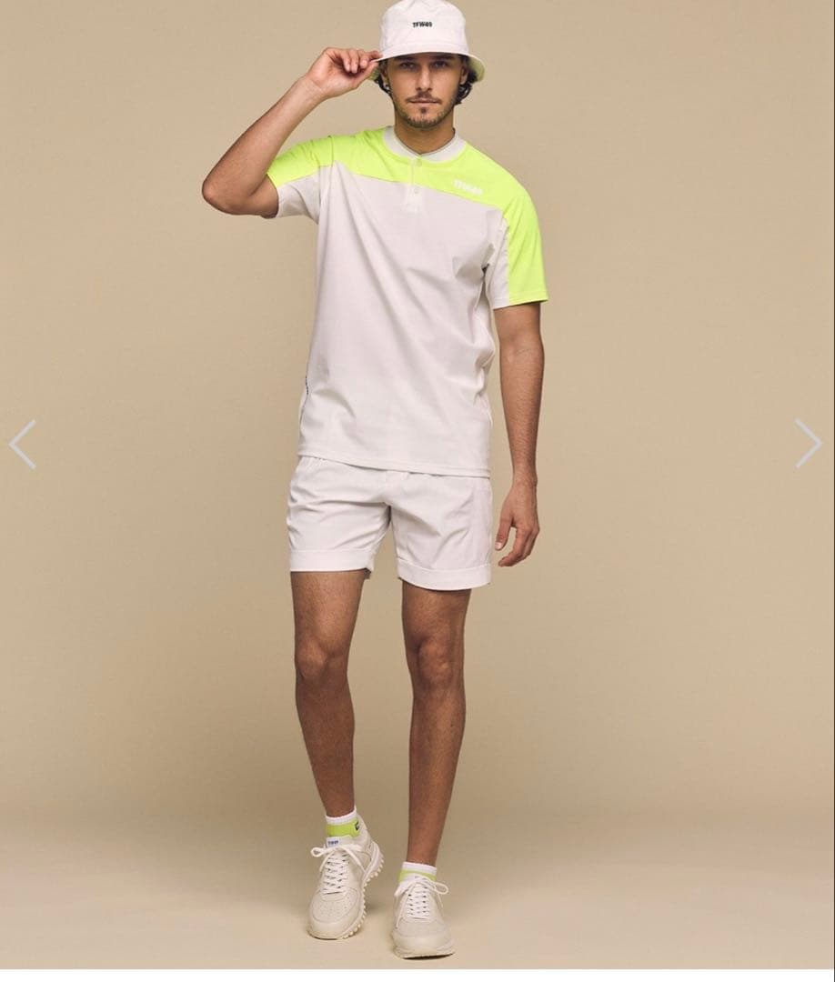 メンズウェア TFW49 25SS MESH COLLAR LESS POLO L