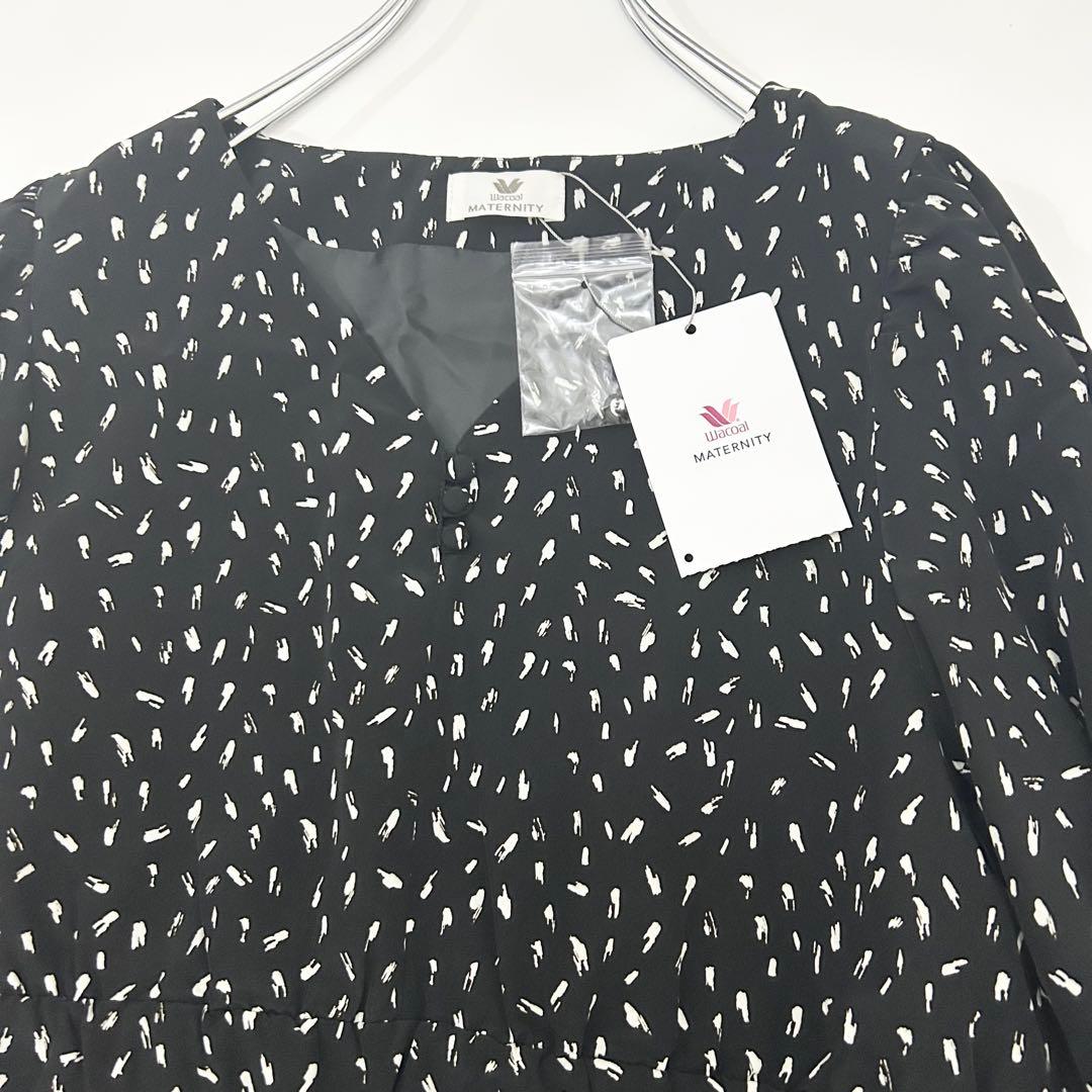 新品タグ付き★ WACOAL/マタニティ 総柄ワンピースM〜Ｌ