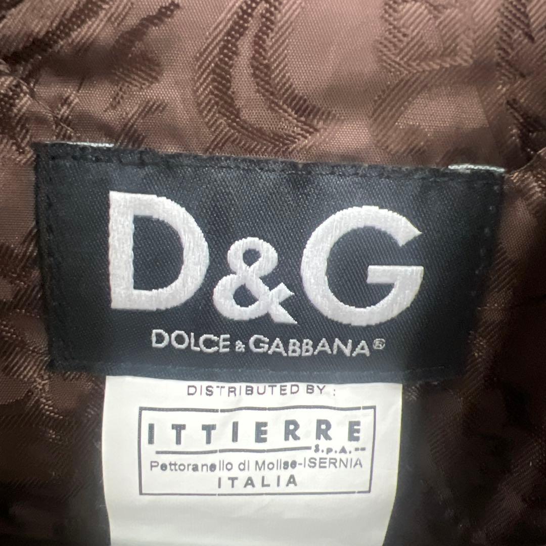 4*1様 D&G レザージャケット シェルパ襟付き