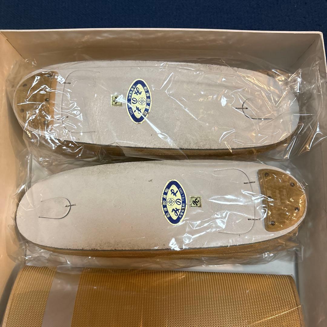 佐賀錦 和装小物 ゴールド バック 草履 セット