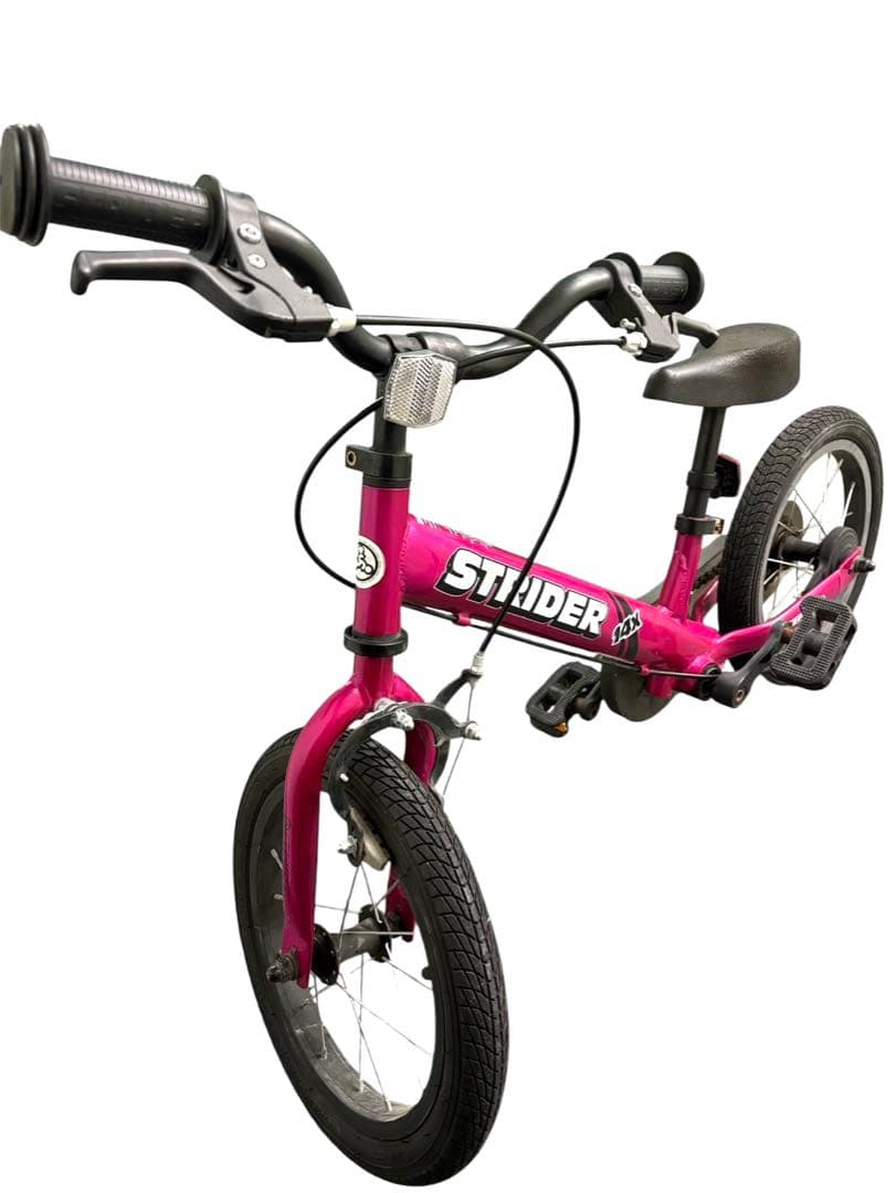 【美品】STRIDER 14X ピンク　ペダル付き　鍵付き　説明書