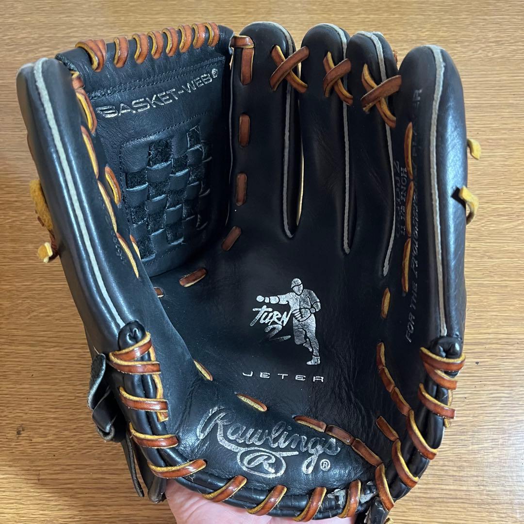 ローリングス 一般軟式 グローブ グラブ 内野手用 デレクジーターモデル 良品
