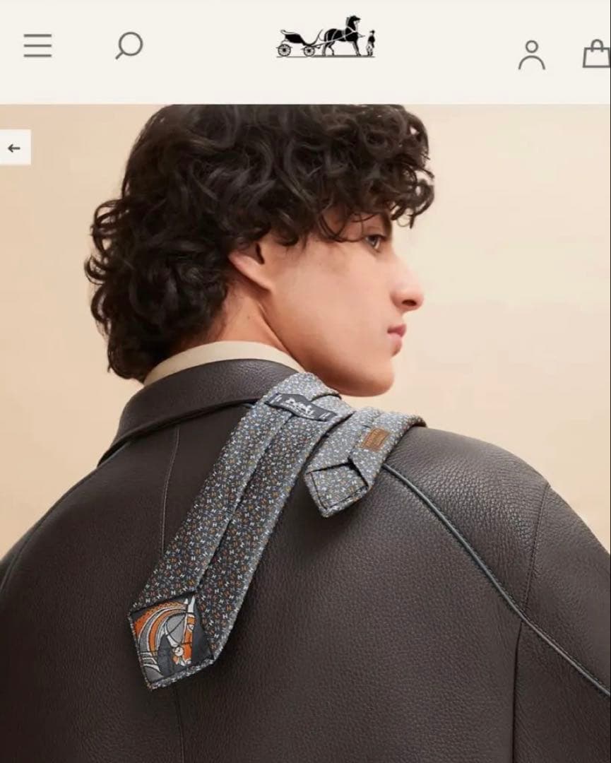 専用です。　　エルメス ネクタイ《H・ローブ・デュ・ソワール》新品 未使用