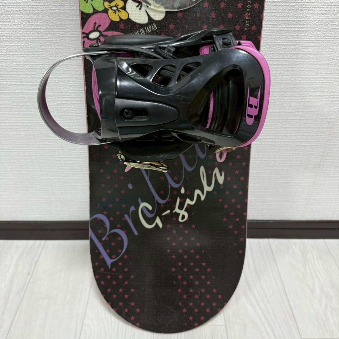 【初心者用】スノーボード ビンディング付き 135cm ジュニア・ガールズ向け