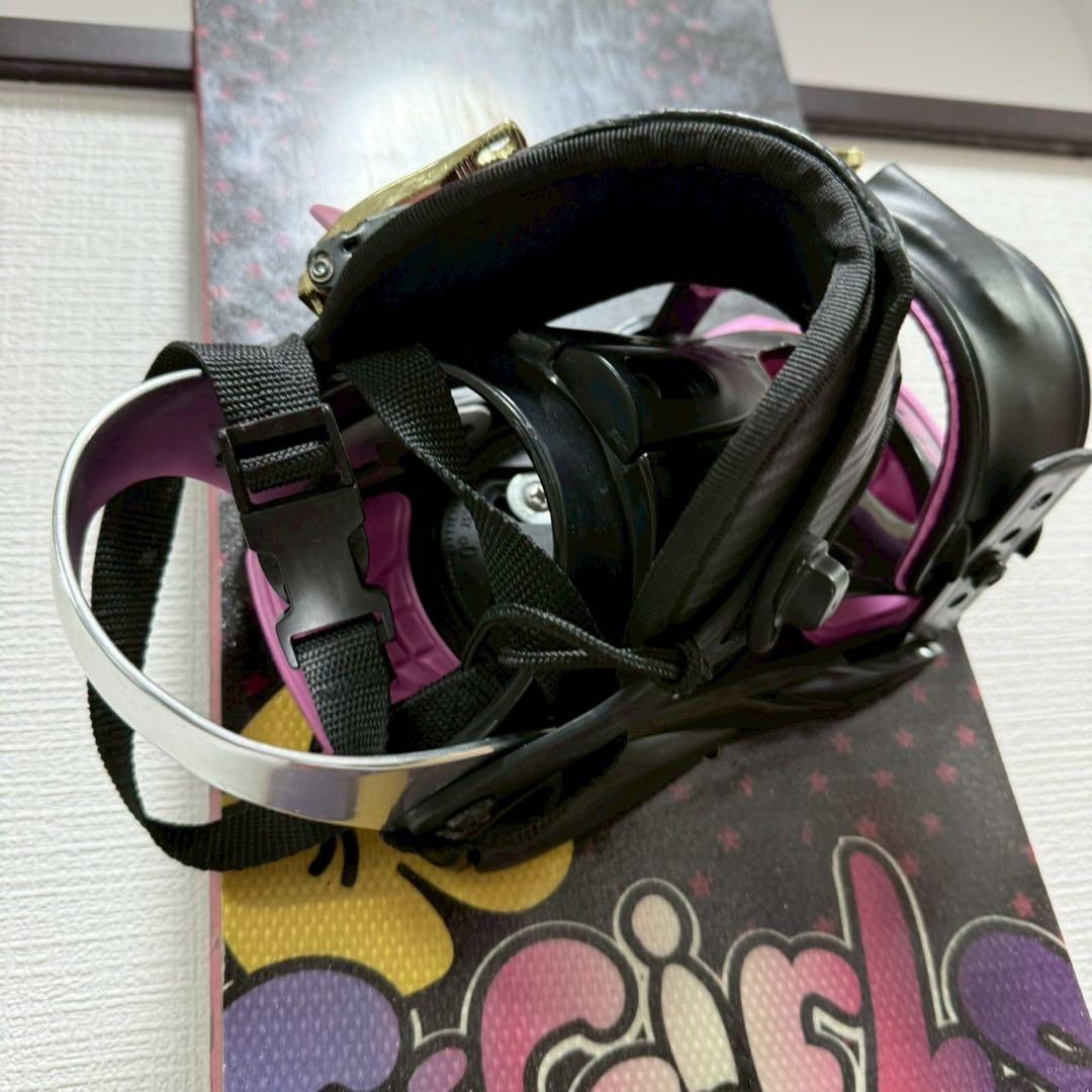 【初心者用】スノーボード ビンディング付き 135cm ジュニア・ガールズ向け