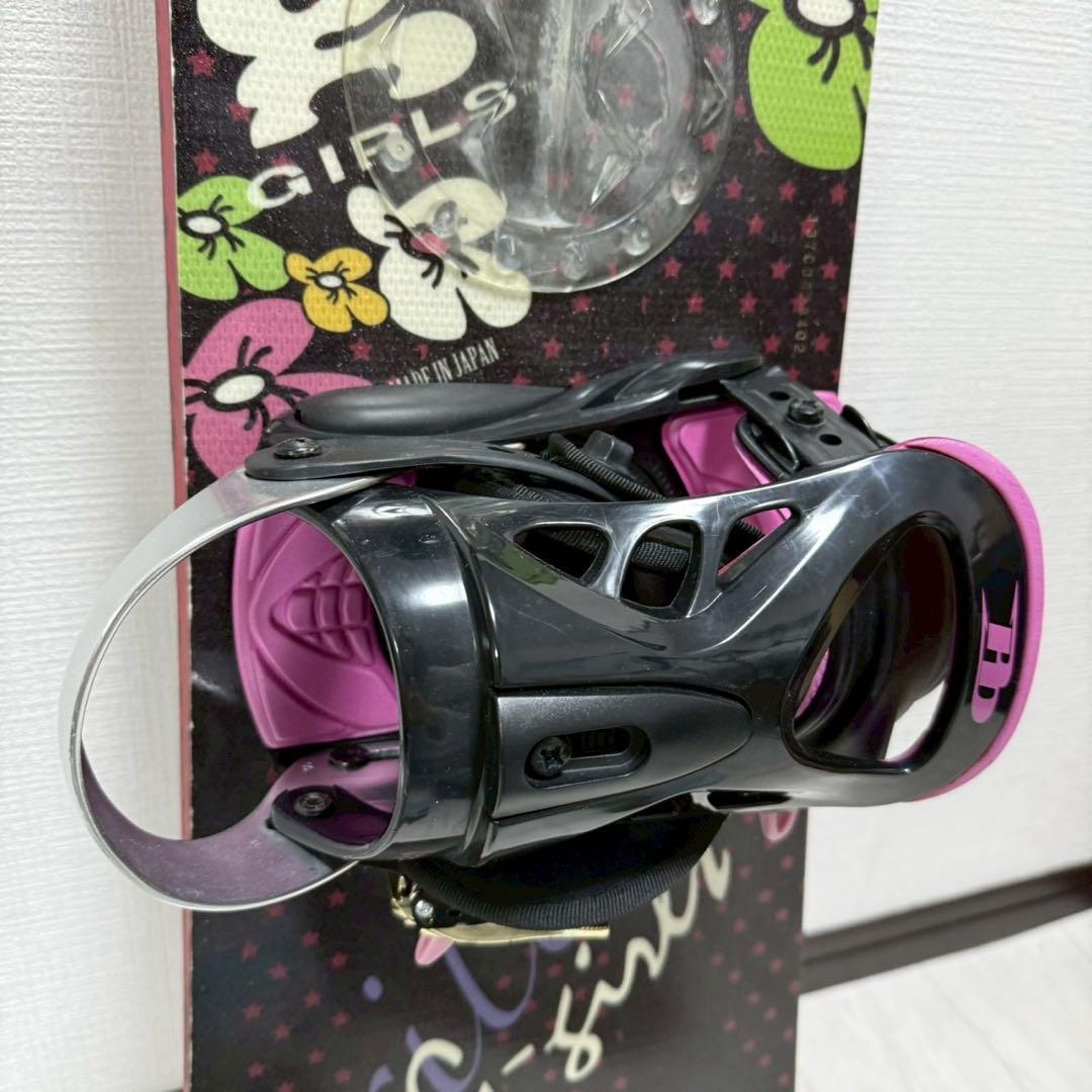 【初心者用】スノーボード ビンディング付き 135cm ジュニア・ガールズ向け
