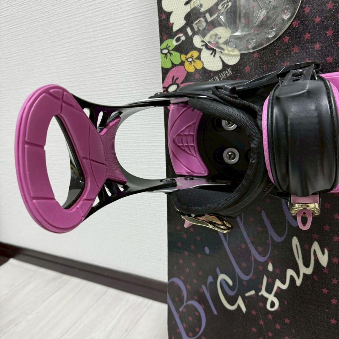 【初心者用】スノーボード ビンディング付き 135cm ジュニア・ガールズ向け