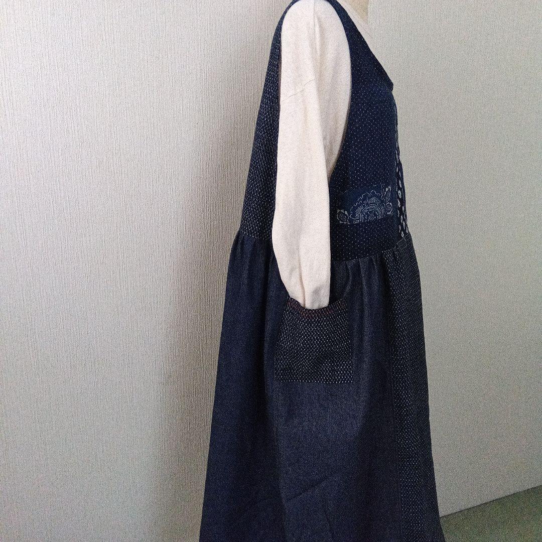 古布リメイクジャンパースカート