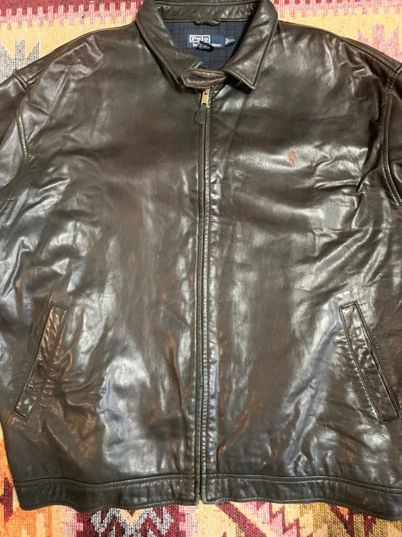 ジャケット・アウター Ralph Lauren lamb leather jacket Black